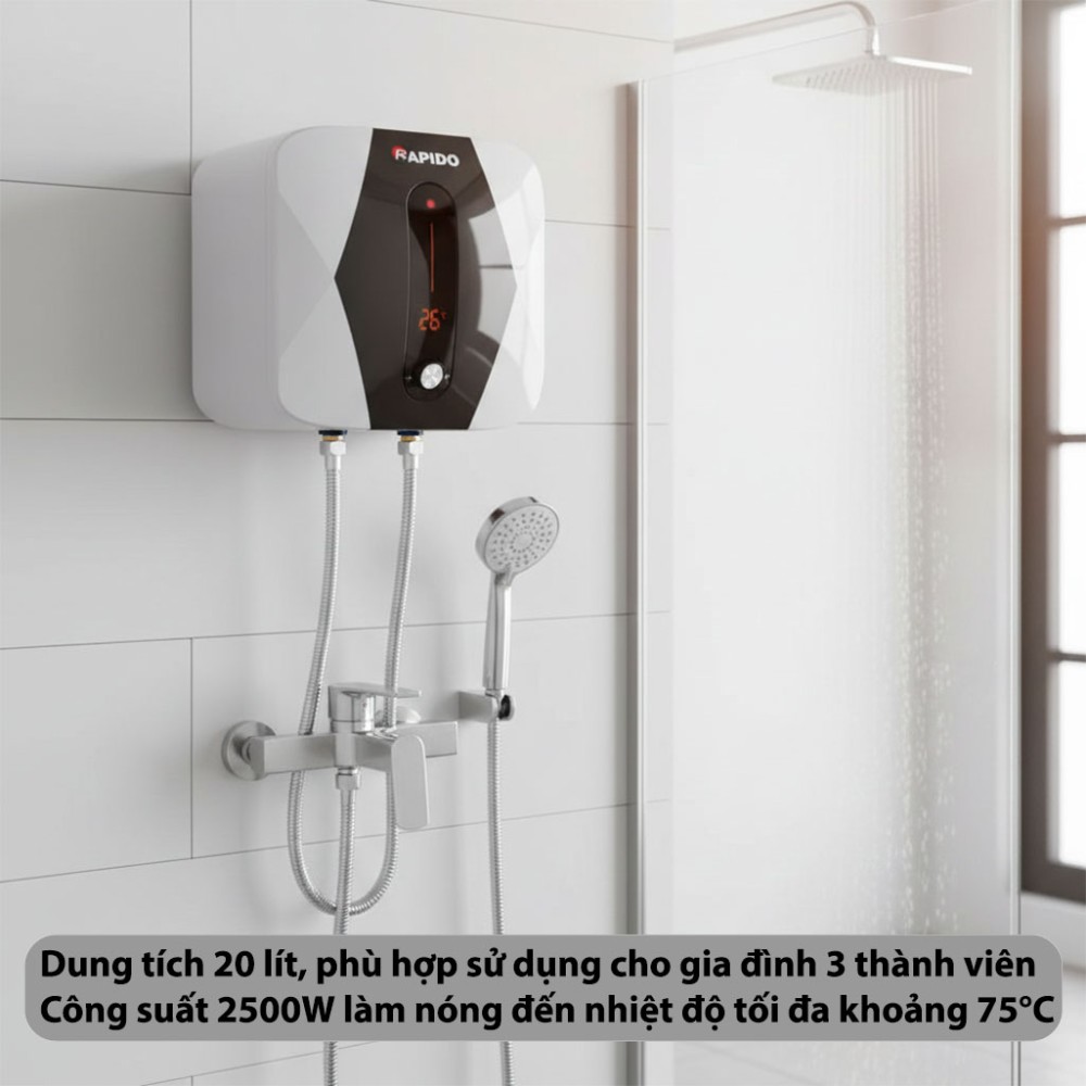 Bình nước nóng Rapido SD20L - Hàng chính hãng