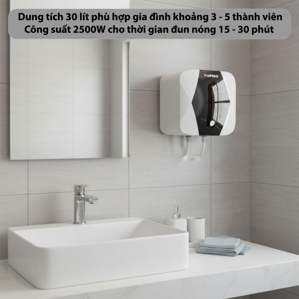 Bình nước nóng Rapido SE30L - Hàng chính hãng