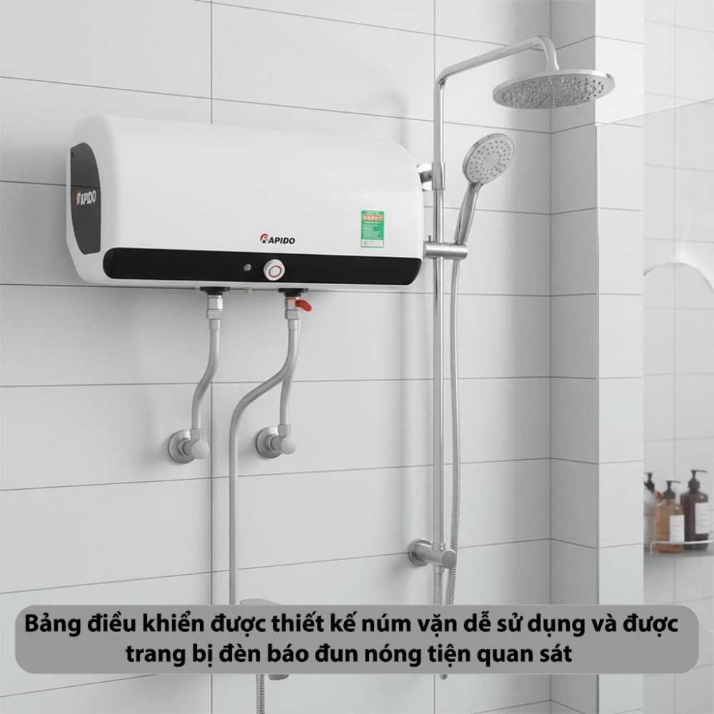 Máy nước nóng gián tiếp Rapido HE20L - Hàng chính hãng