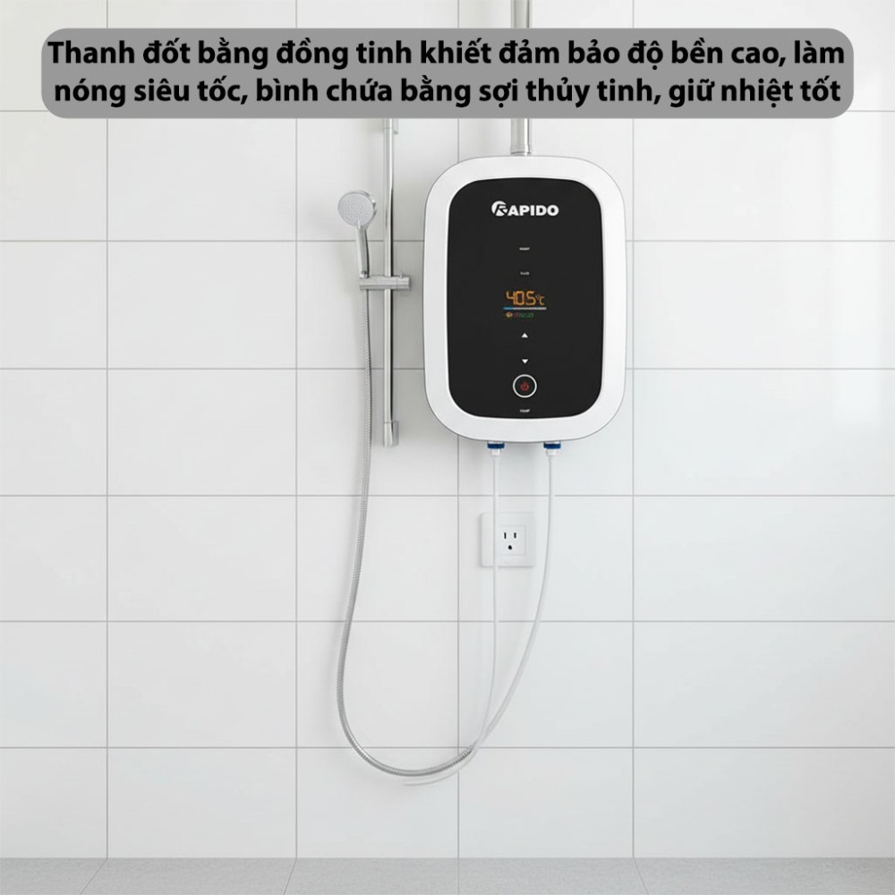 Máy nước nóng trực tiếp Rapido Stern RIG–DP4.5 - Hàng chính hãng
