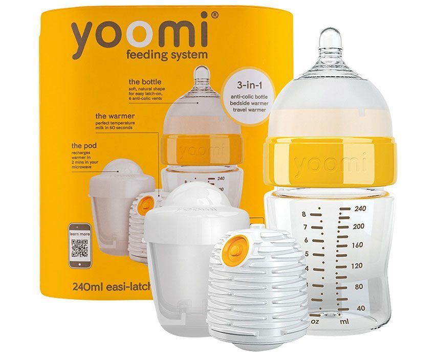 Bình sữa cao cấp PP 240ml có củ ủ ấm Yoomi Y18B1W1P.YCCO