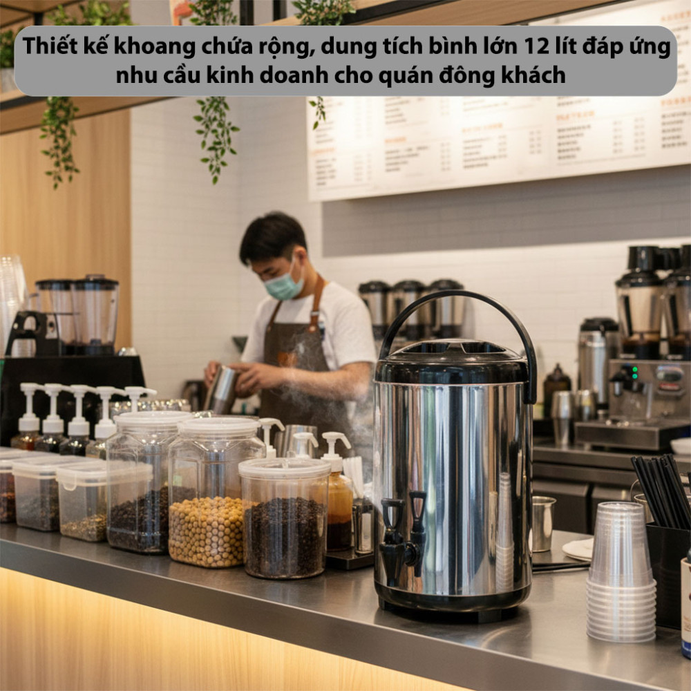 Bình ủ trà OEM 12L - Hàng chính hãng