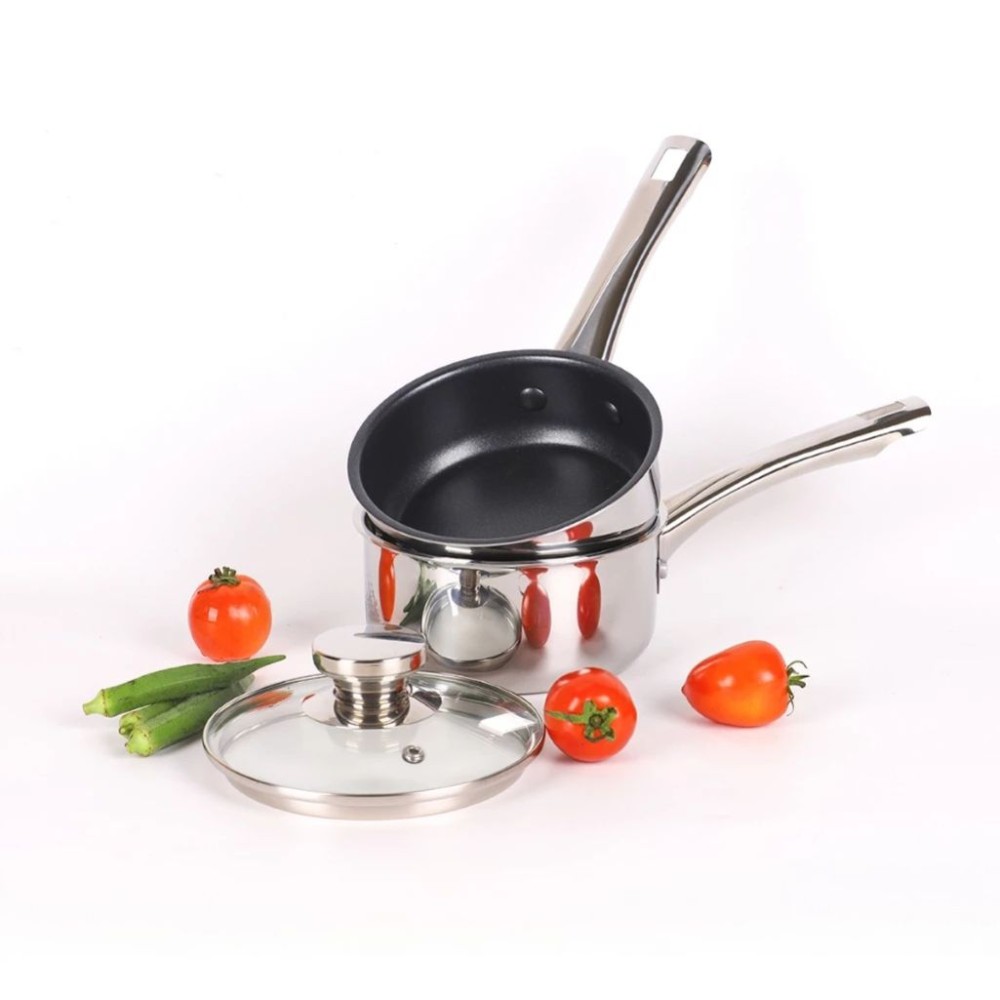 Bộ nồi chảo 2 món inox 304 Kalpen Baby BB14 - Hàng chính hãng