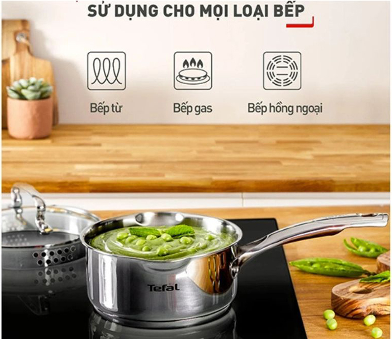 Nồi có thể nấu được trên tất cả các loại bếp.