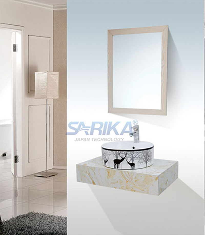 Bộ lavabo bàn đá Sarika BĐ-SR-05 có thiết kế hiện đại, tinh tế