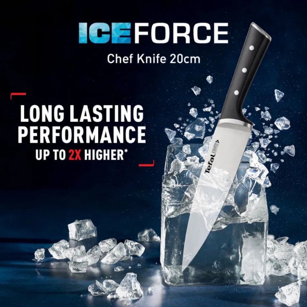 Bộ dao thép Đức 3 món Tefal Ice Force K232S374 - Hàng chính hãng