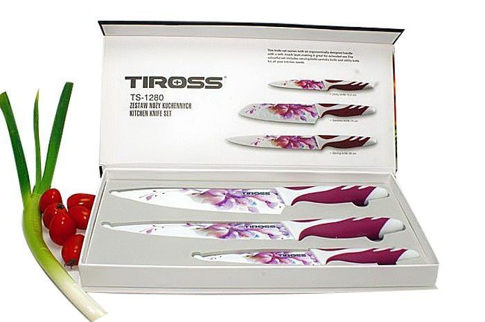 Bộ 3 dao hoa tráng men sứ Tiross TS-1280