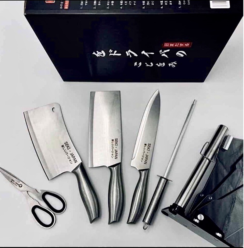 Bộ dao Nhật Bản 6 món ASAKH SK5  - Hàng chính hãng