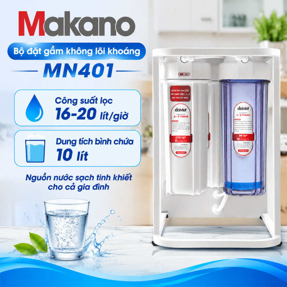 Bộ đặt gầm không lõi khoáng Makano MN401 - Hàng chính hãng