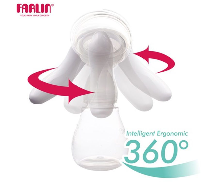 Bộ hút sữa vô trùng bằng tay Farlin BF-640B với cần hút có thể xoay 360 độ