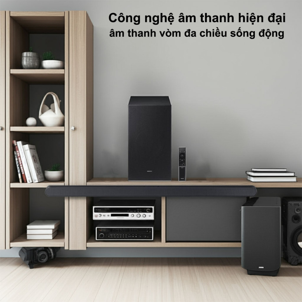 Bộ loa thanh Samsung 3.1 kênh HW-S700D/XV 250W với công nghệ âm thanh hiện đại