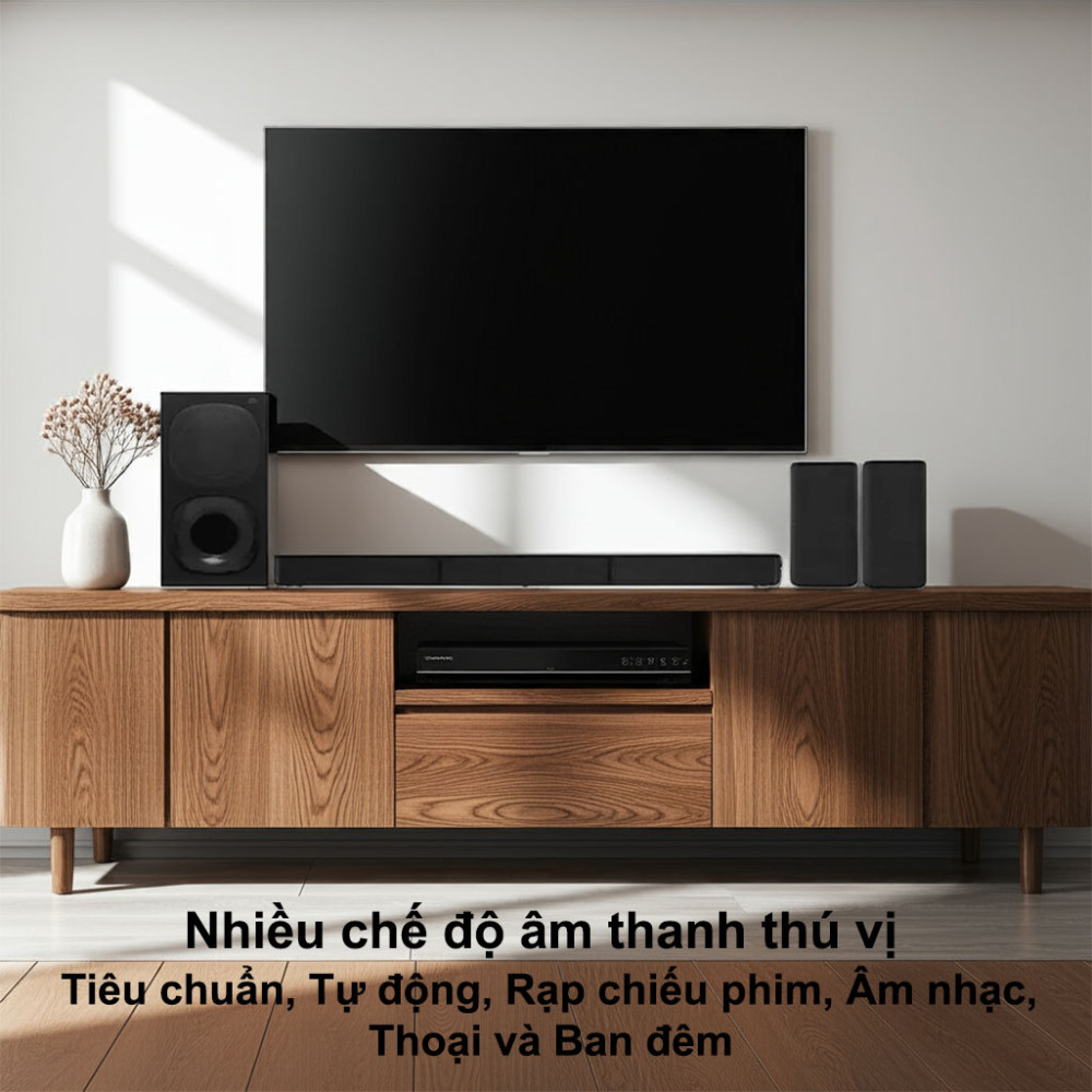Bộ loa thanh Sony 5.1 HT-S20R với nhiều chế độ âm thanh tùy chỉnh