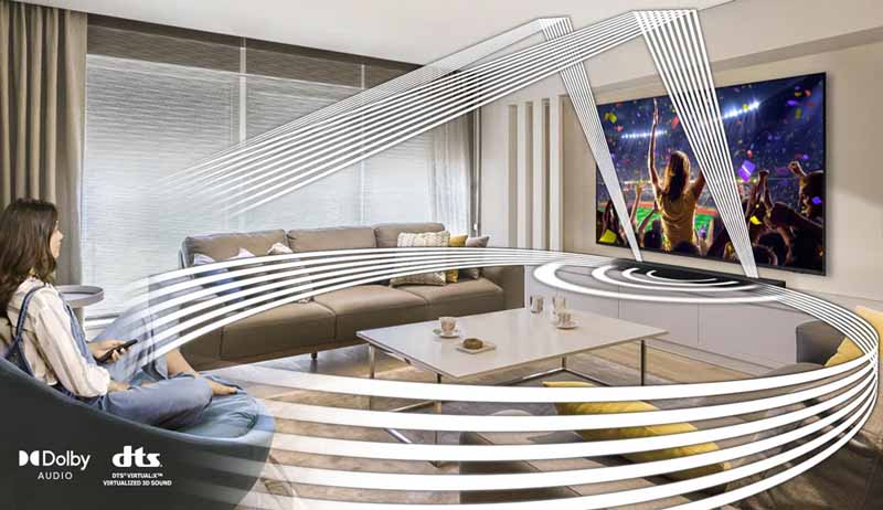 Công nghệ Dolby Audio / DTS Virtual:X mang đến âm thanh sống động