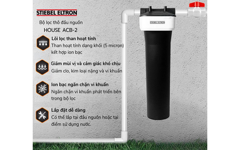 Bộ lọc nước đầu nguồn Stiebel Eltron Stiebel House ACB-2