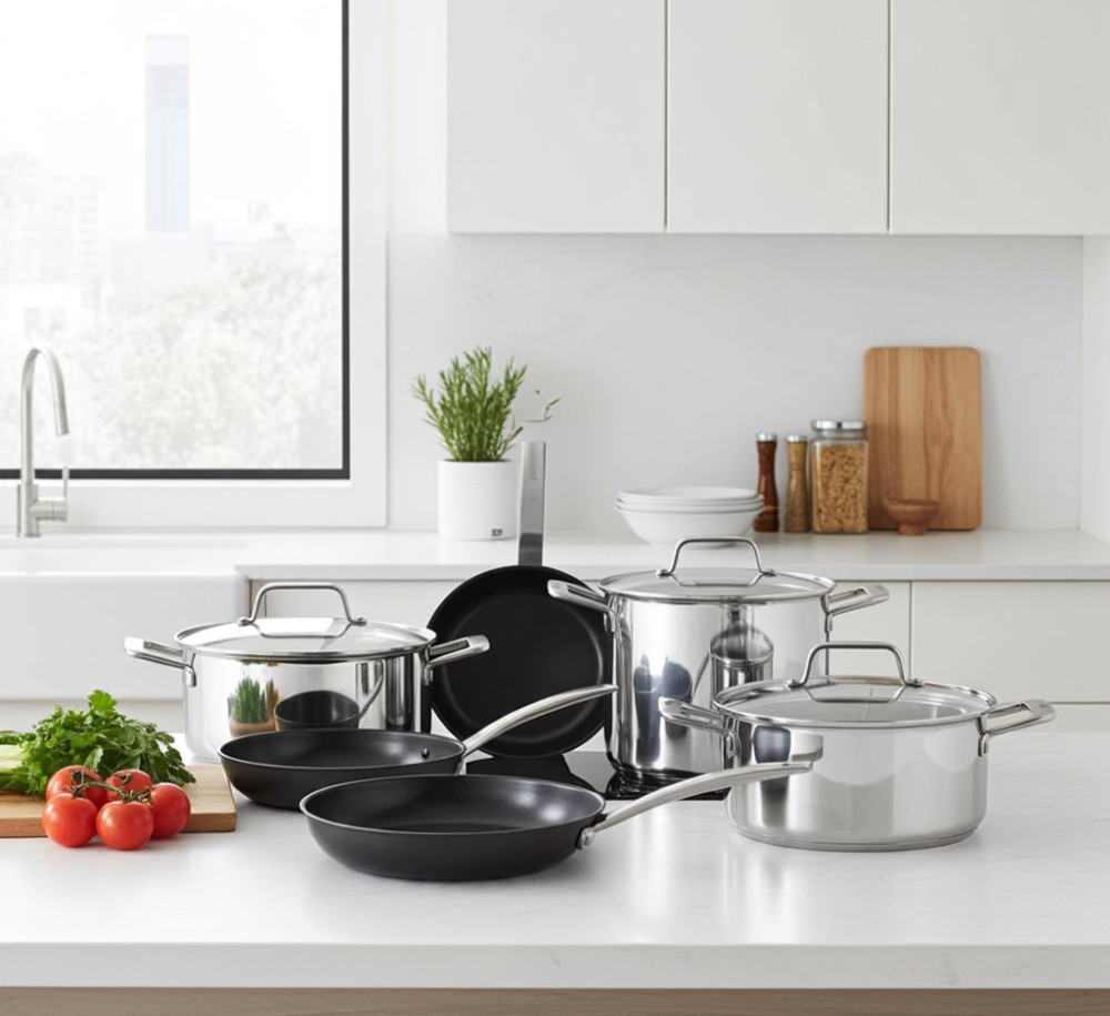 Bộ 6 món với nhiều kích thước nồi khác nhau