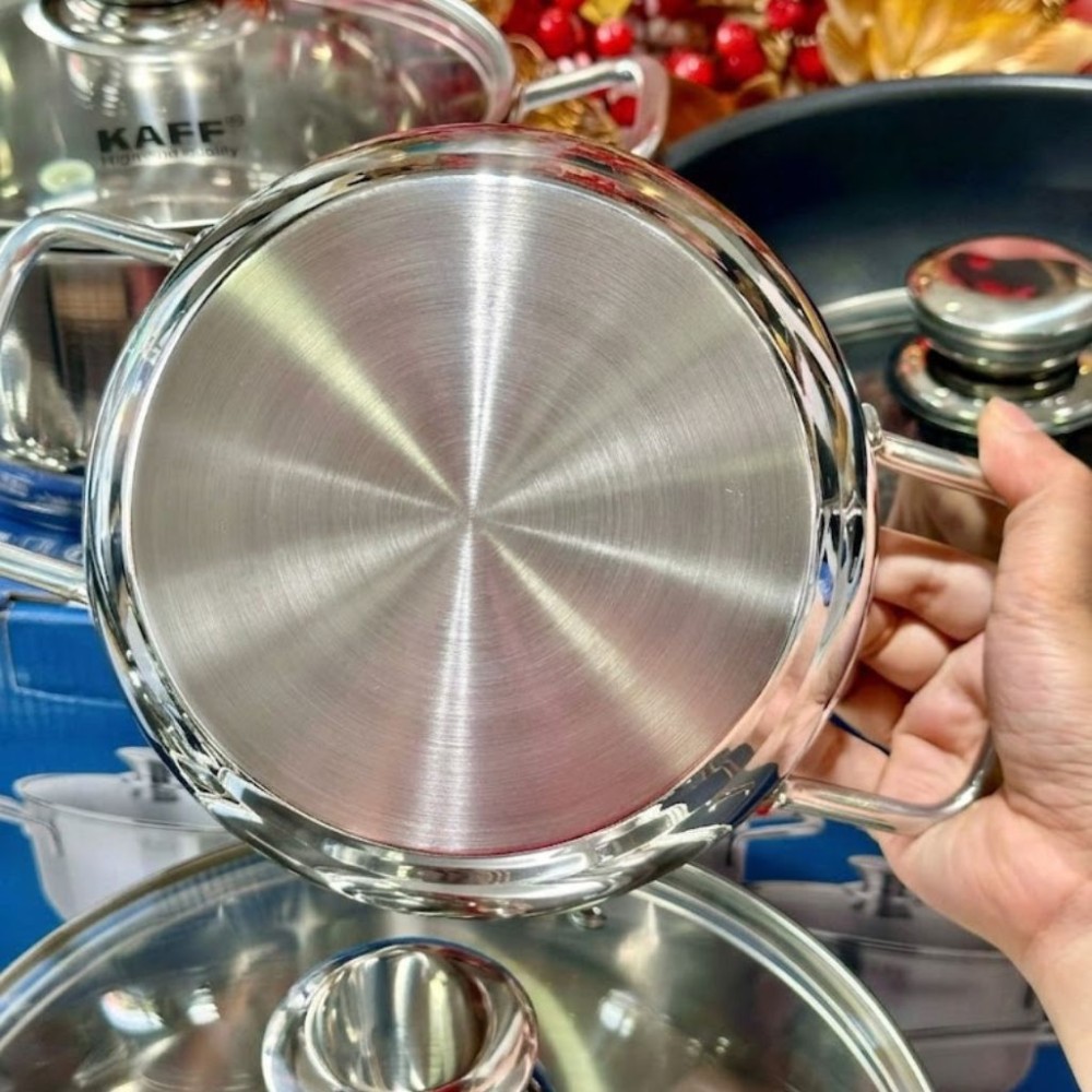 Bộ nồi inox 5 món Kaff KF-ST005FR - Hàng chính hãng