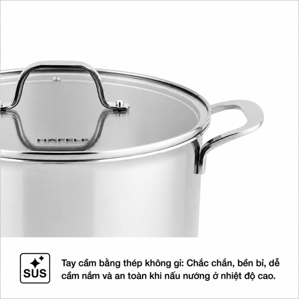 Bộ nồi inox 3 món Hafele HS-CW3WX - Hàng chính hãng