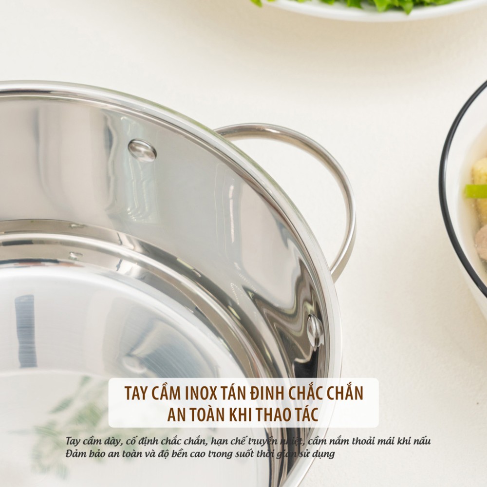 Bộ nồi inox 3 món Kalpen Lermat L1Pro - Hàng chính hãng