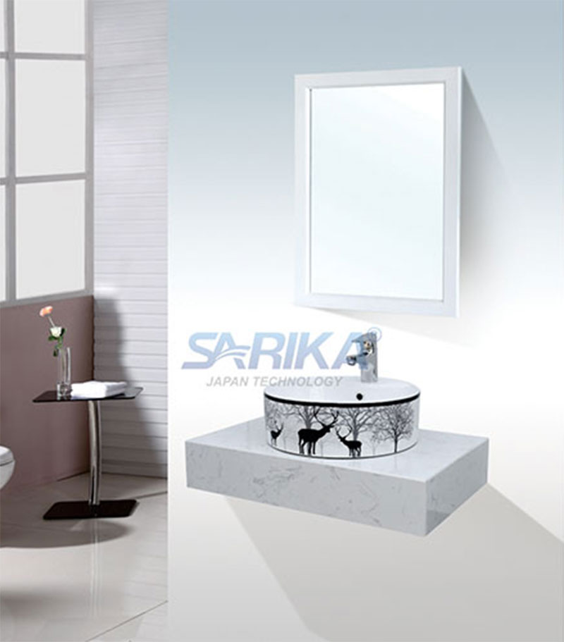 Bộ lavabo bàn đá Sarika BĐ-SR 04 có thiết kế hiện đại, tinh tế