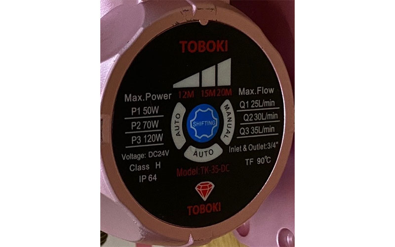 Bơm tăng áp mini Toboki TK-35DC