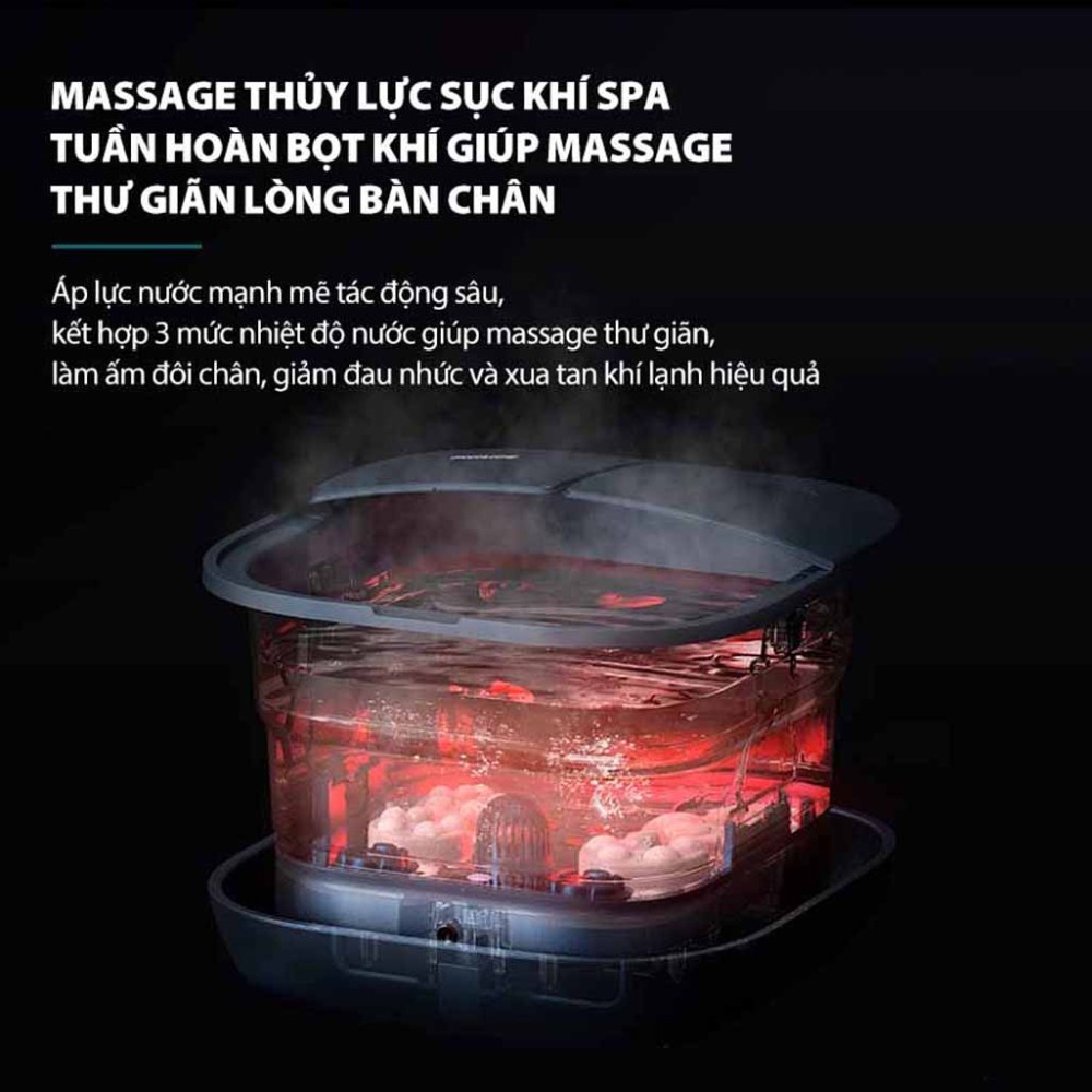 Bồn ngâm massage chân Philips PPM6504 - Hàng chính hãng