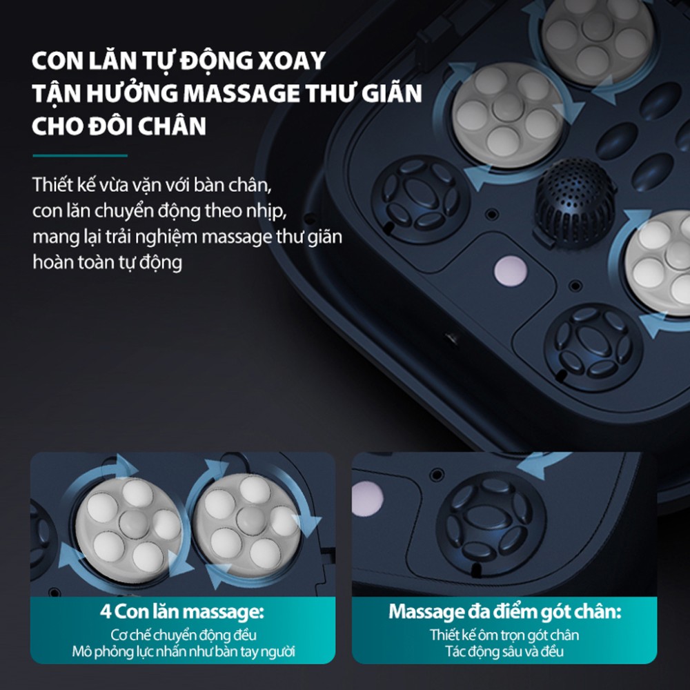 Bồn ngâm massage chân Philips PPM6504 - Hàng chính hãng
