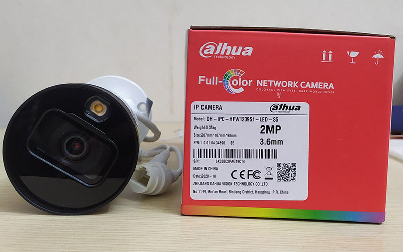 Camera IP Full-Color Dahua DH-IPC-HFW1239S1-LED-S5