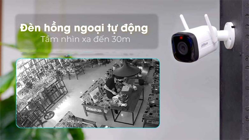 Công nghệ hồng ngoại của Camera IP Wifi Dahua DH-IPC-HFW1230DT-STW