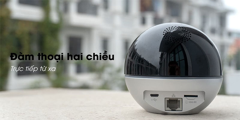 Đàm thoại 2 chiều của Camera IP Wifi EZVIZ C6W