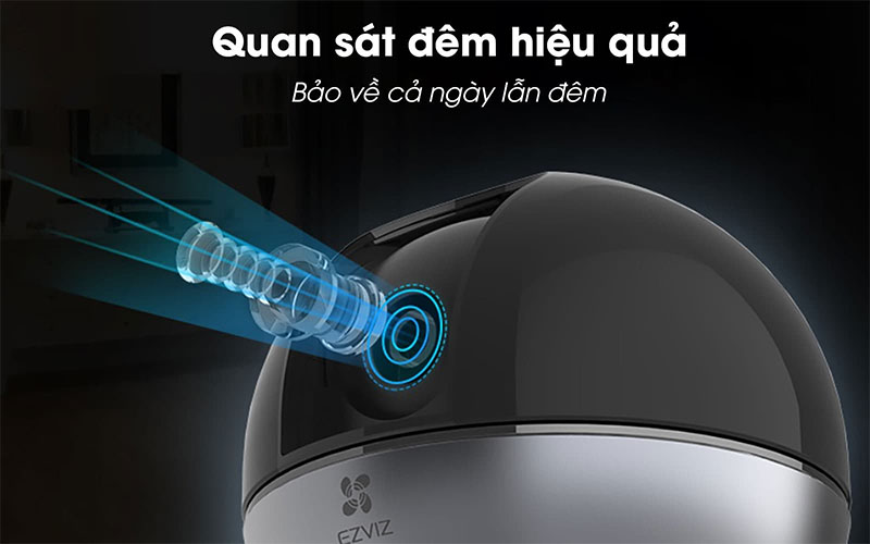 Tính năng đèn hồng ngoại bạn đêm của Camera IP Wifi EZVIZ C6W