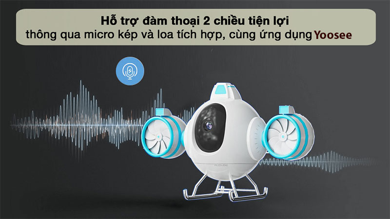 Chức năng đàm thoại 2 chiều của Camera IP Wifi Yoosee WRJ01