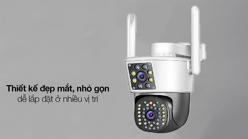 Thiết kế của Camera IP wifi 2 mắt Yoosee GT-5254
