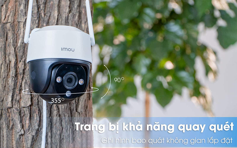 Chức năng xoay quét của Camera IP wifi IMOU Cruiser SE+ IPC-S21FEP