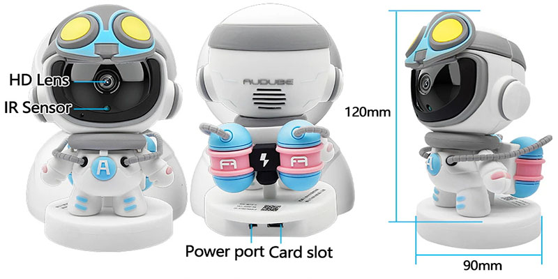 Thiết kế của Camera Robot IP Wifi phần mềm Yoosee HD 1080P RB20