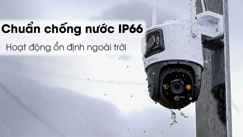 Khả năng chống nước của Camera Wifi 2 mắt ngoài trời IMOU Cruiser Dual 10MP IPC-S7XP-10M0WED