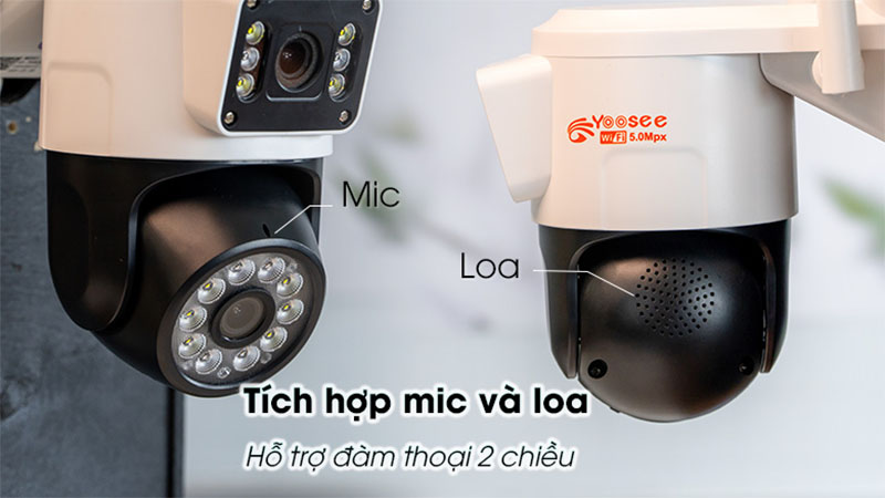 Khả năng đàm thoại 2 chiều của Camera dùng sim 4G Yoosee QPT36