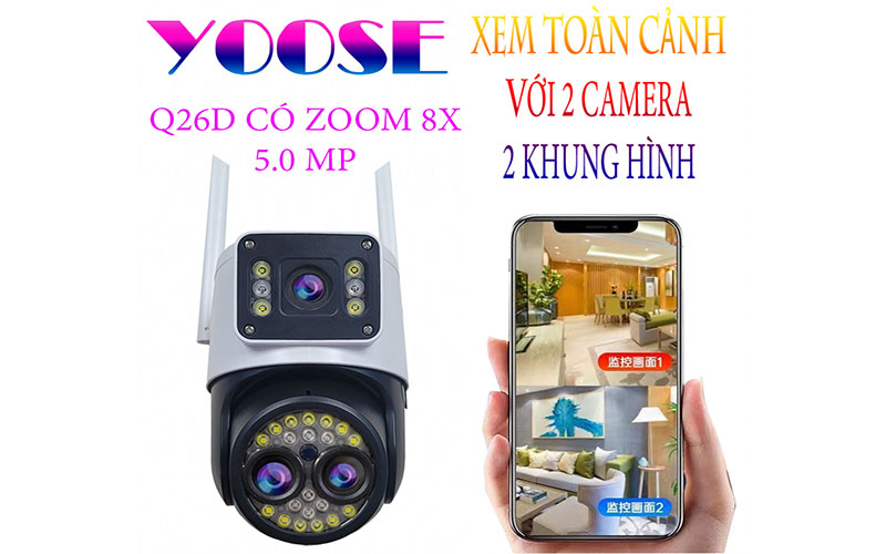 Camera ngoài trời Yoosee Q26D-Pro