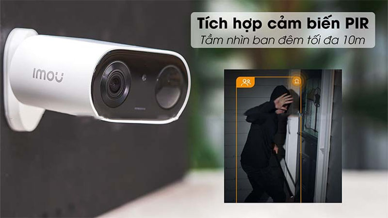 Cảm biến PIR của Camera wifi dùng pin IMOU Cell Go IPC-B32P-V2