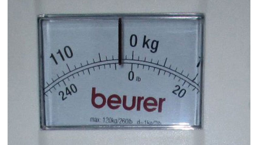 Màn hình hiển thị rõ ràng của cân cơ học Beurer MS01