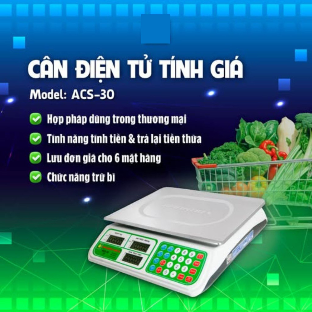  Cân điện tử Nhơn Hòa 30kg ACS-30 - Hàng chính hãng