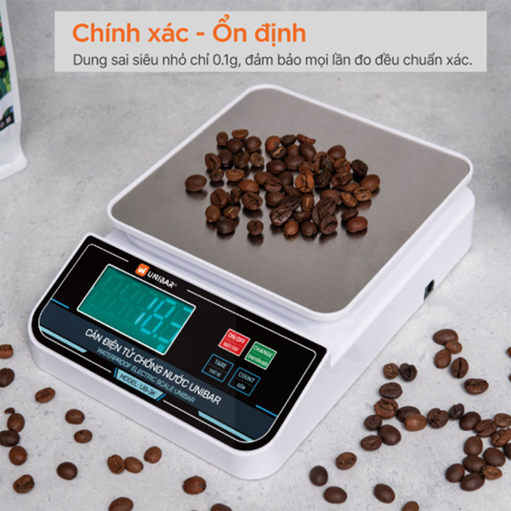 Cân điện tử chống nước Unibar UDC-3K - Hàng chính hãng
