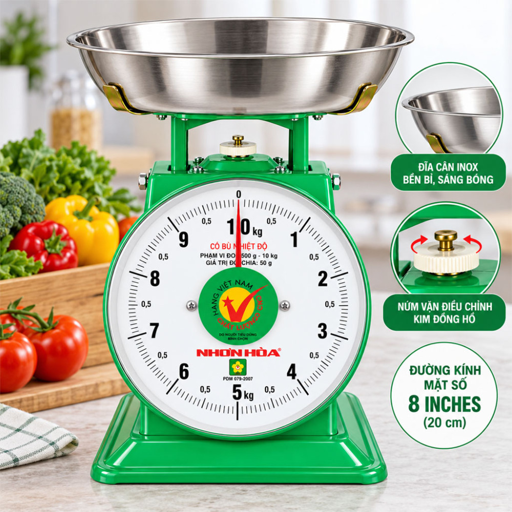 Cân đồng hồ Nhơn Hòa CĐH–10 - Hàng chính hãng