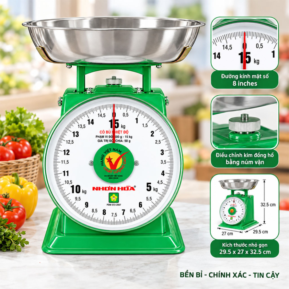 Cân đồng hồ Nhơn Hòa CĐH–15 - Hàng chính hãng