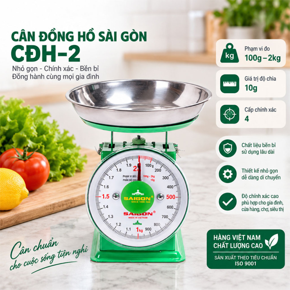 Cân đồng hồ Sài Gòn CĐH–2 - Hàng chính hãng