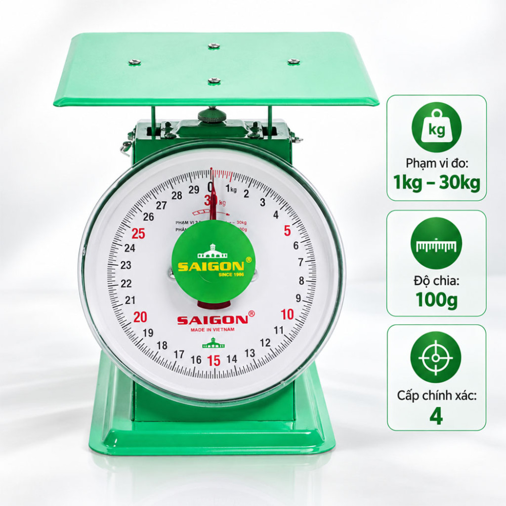 Cân đồng hồ Sài Gòn CĐH–30 - Hàng chính hãng