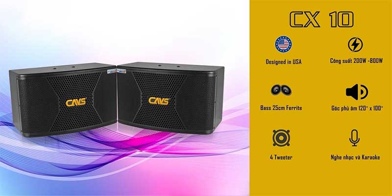 Cặp loa karaoke CAVS CX10