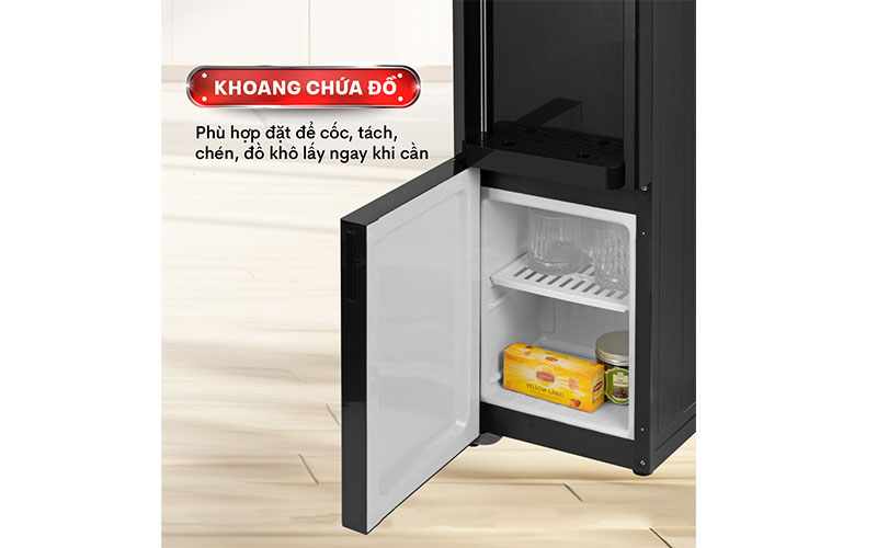 Ngăn chứa đồ của Cây nước nóng lạnh Fujihome WD675C-W/Y/B