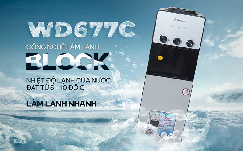 Công nghệ làm lạnh của Cây nước nóng lạnh Fujihome WD677C