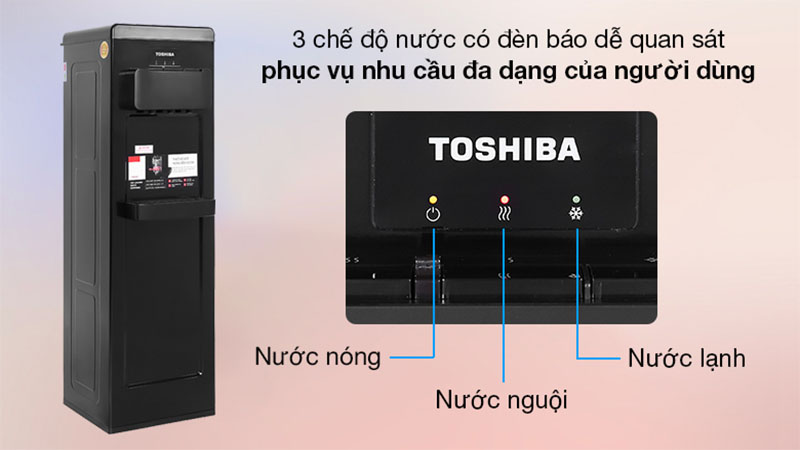 Cây nước nóng lạnh Toshiba RWF-W1917TV(K) - Hàng chính hãng