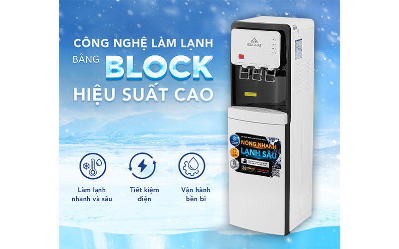 Công nghệ làm lạnh của Cây nước nóng lạnh hút bình Hòa Phát HHC363